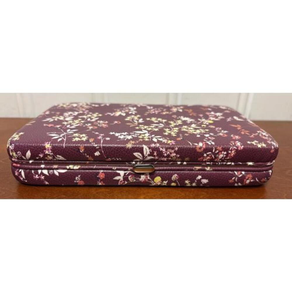 Vintage Women’s Wallet Purse Box Floral Print Card, Checkbook & Money Holder - Picture 3 of 13